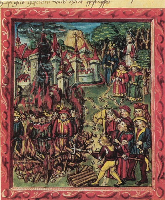 Jews burned