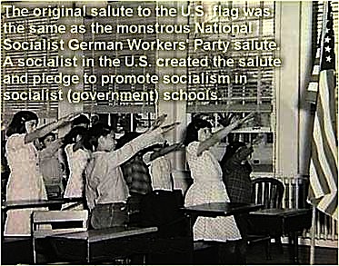 american kids doing the salute