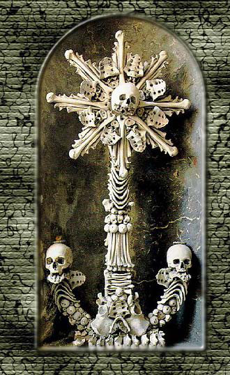 skulls as table ornament