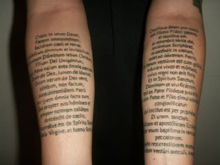 creed tattooed