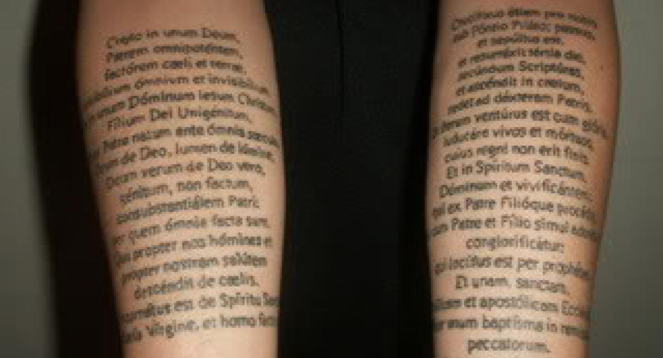 creed tattooed
