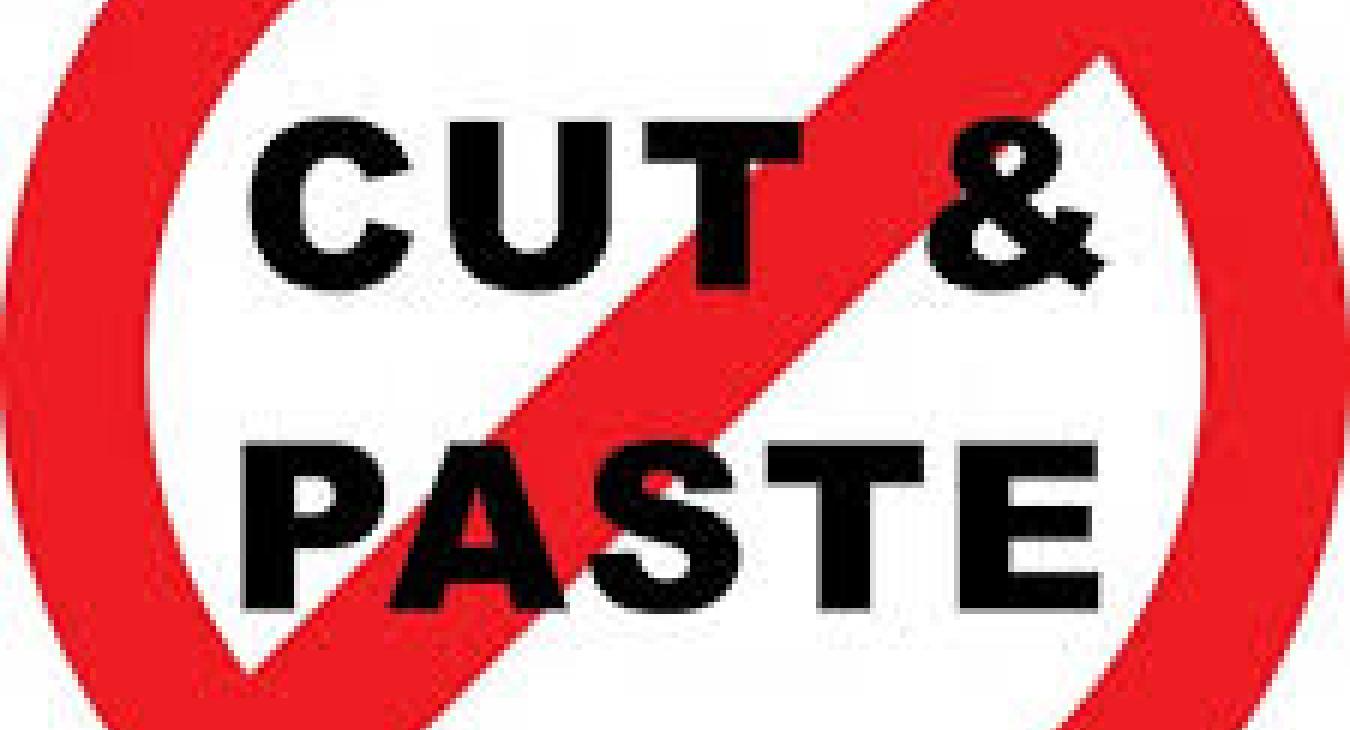 cut and paste
